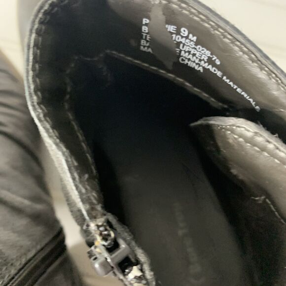 BareTraps Pennie Womens 9M Charcoal Zip Ankle Boot Bare Traps Booties Ruched - Picture 12 of 12